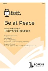 Be at Peace SATB choral sheet music cover